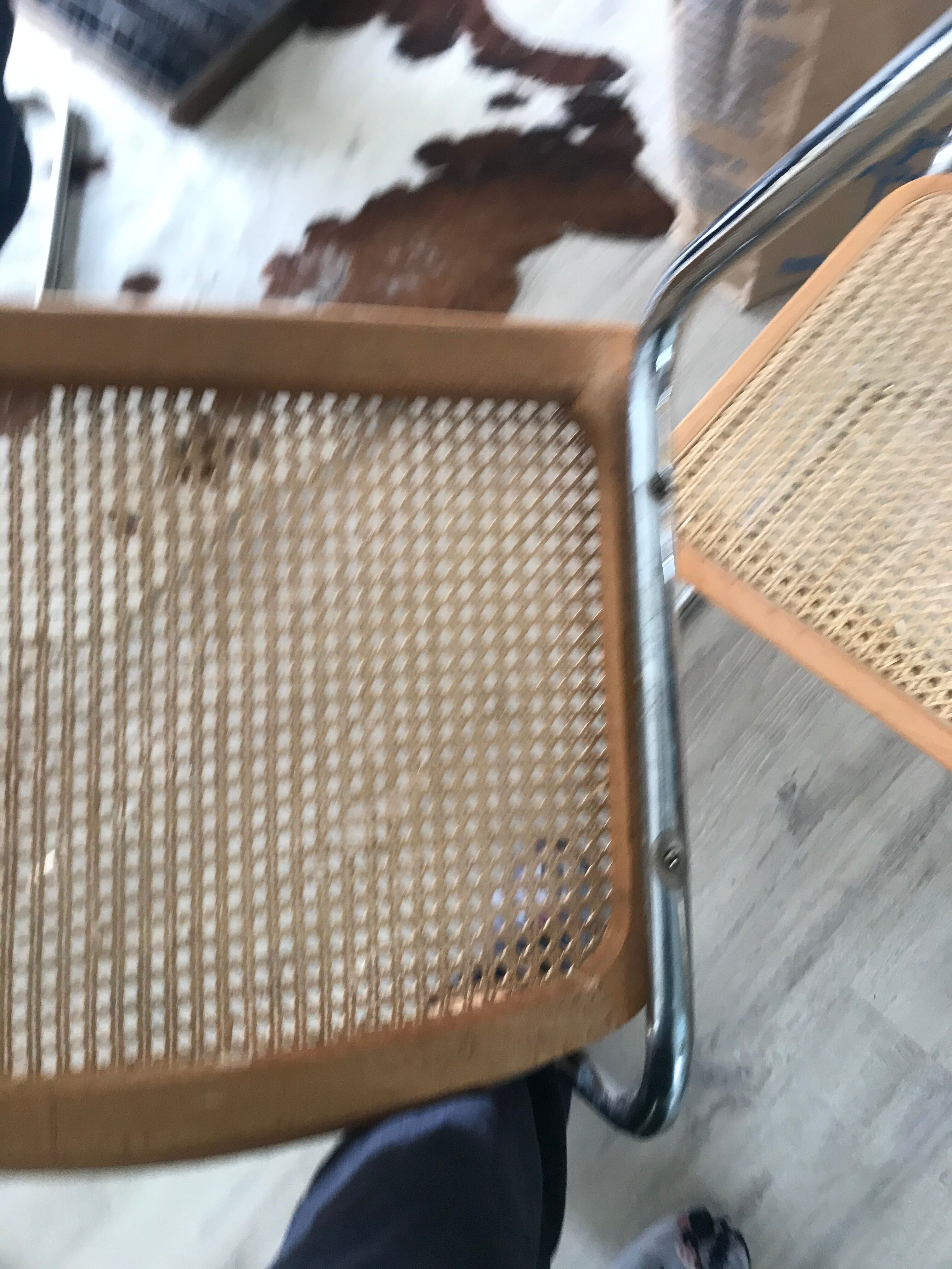 Cesca chairs by Marcel Breuer