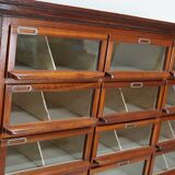 Vintage Dutch Oak / Mahogany Haberdashery Shop Cabinet, 1930s