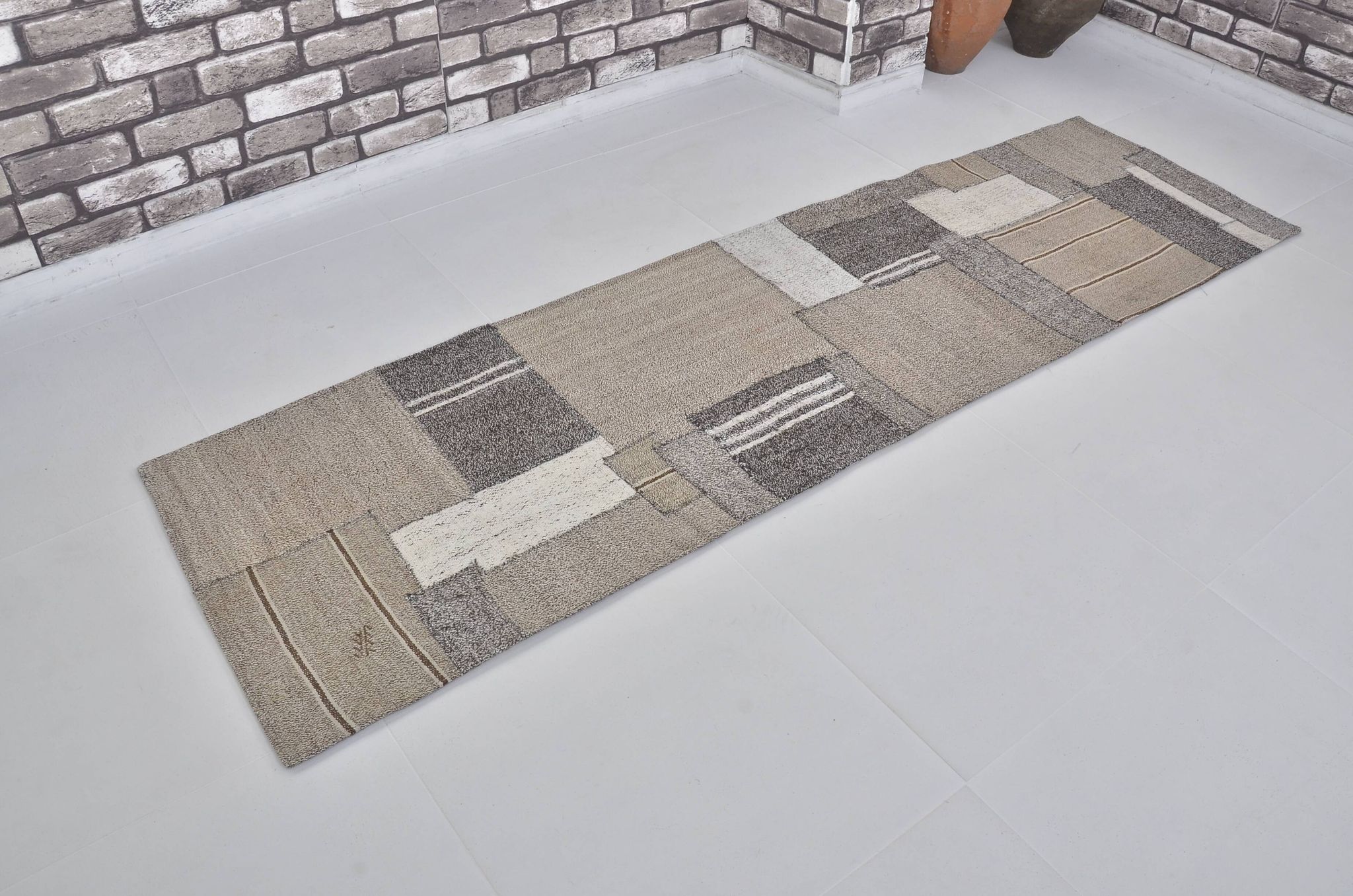 Anatolian Vintage Neutral Kilim Rug sku3806