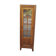 Showcase an old door, small bookshelf.