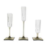 Crystal candlesticks, Rosenthal, designed by G. Jensen, Germany, 1970s