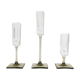 Crystal candlesticks, Rosenthal, designed by G. Jensen, Germany, 1970s