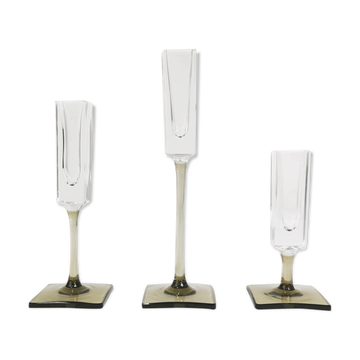 Chandeliers en cristal, rosenthal, conçu par g. jensen, allemagne, années 1970