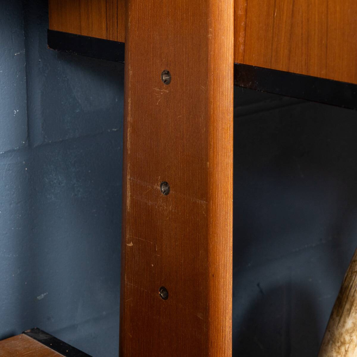 Vintage 20thc italian modular teak wall cabinet c.1960