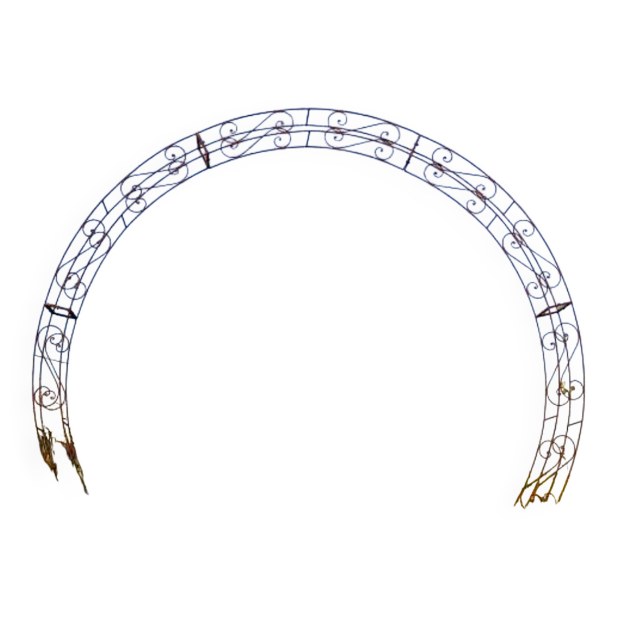 Wrought iron garden arch