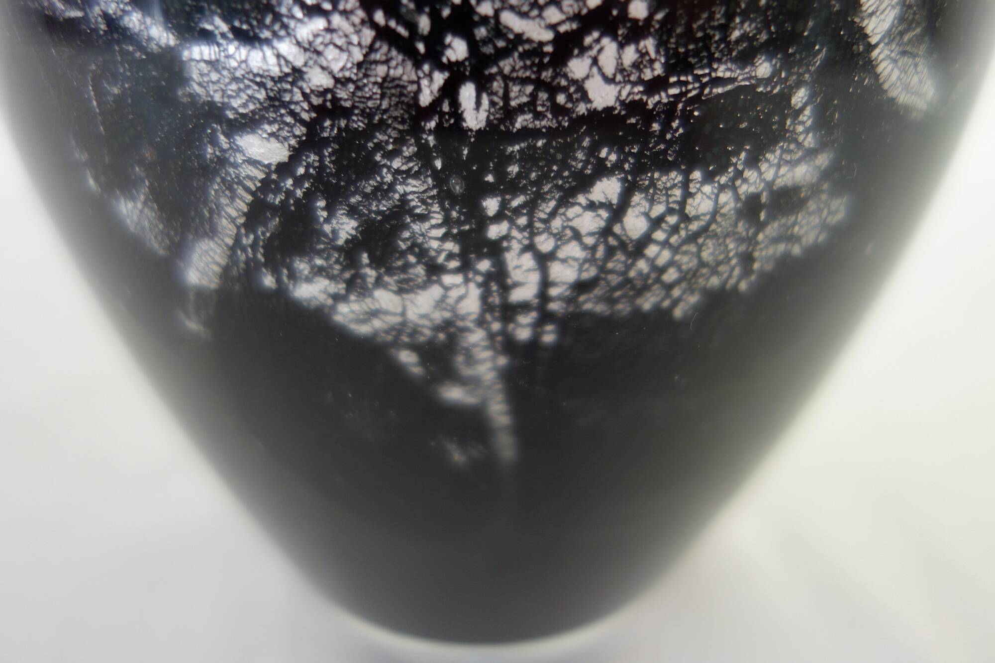 Blown glass vase by Raymond Branlé, Biot, France