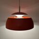 Vintage pendant Temde Leuchten orange metal