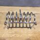 Silver metal toast holder 6 compartments