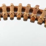 Rattan round mirror ca.1950