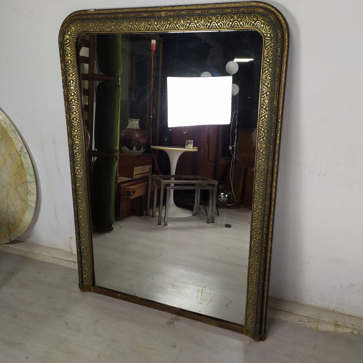 Miroir doré Napoléon III