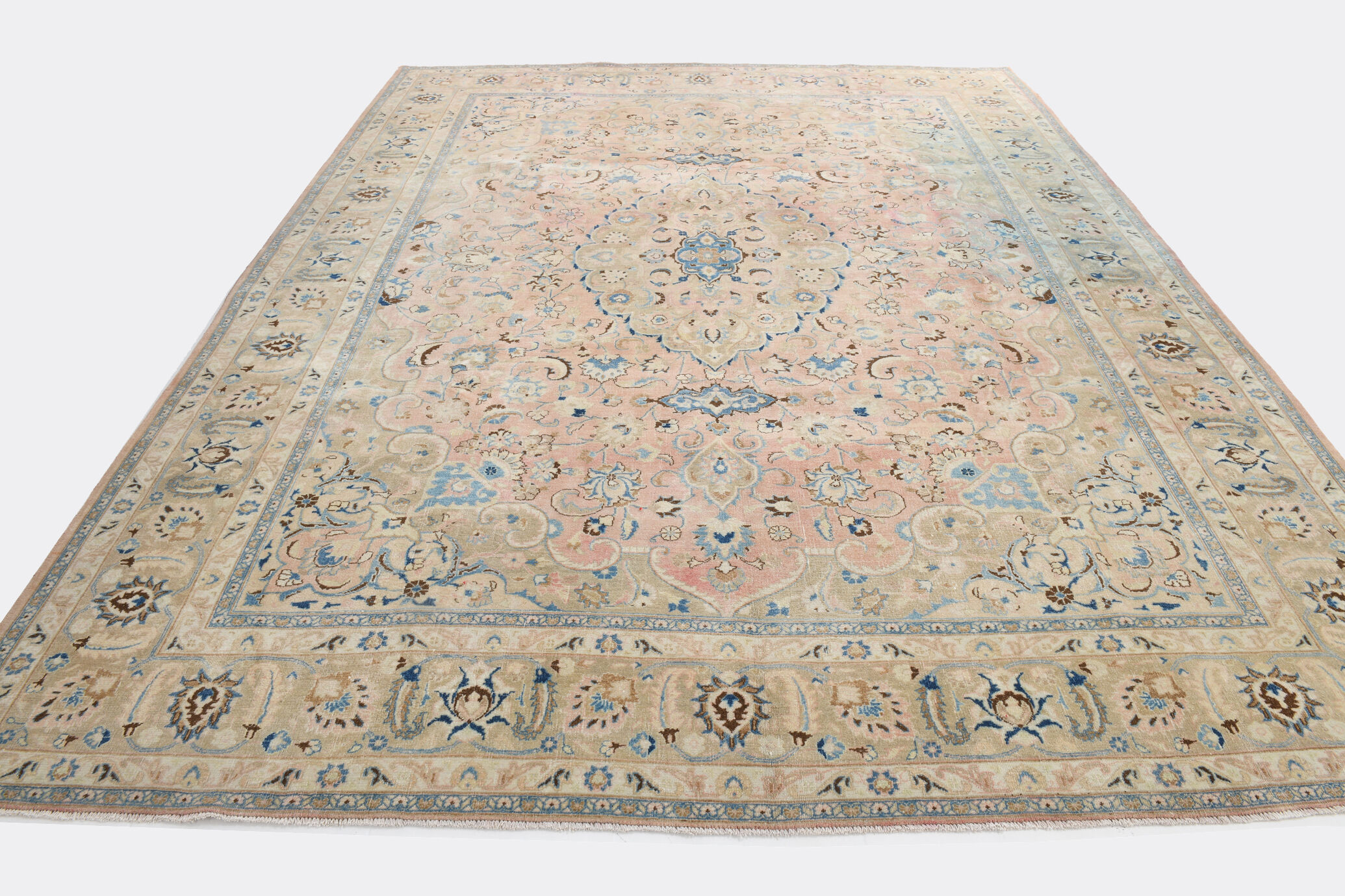 10x12 57s Persian Antique Rug, 300x379Cm