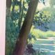 Lac aux nénuphars, huile sur toile