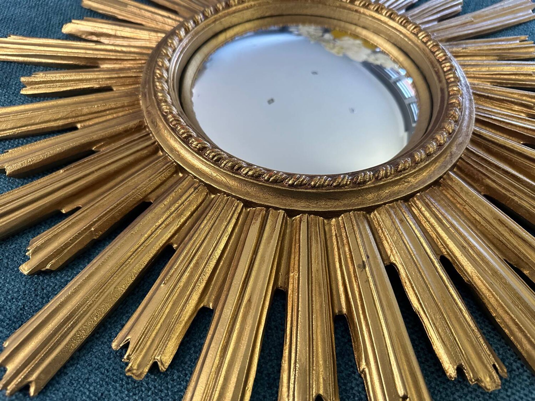 Miroir soleil œil de sorcière vintage années 1960