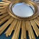 Vintage 1960s witch's eye sun mirror