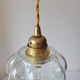 Molded glass pendant light