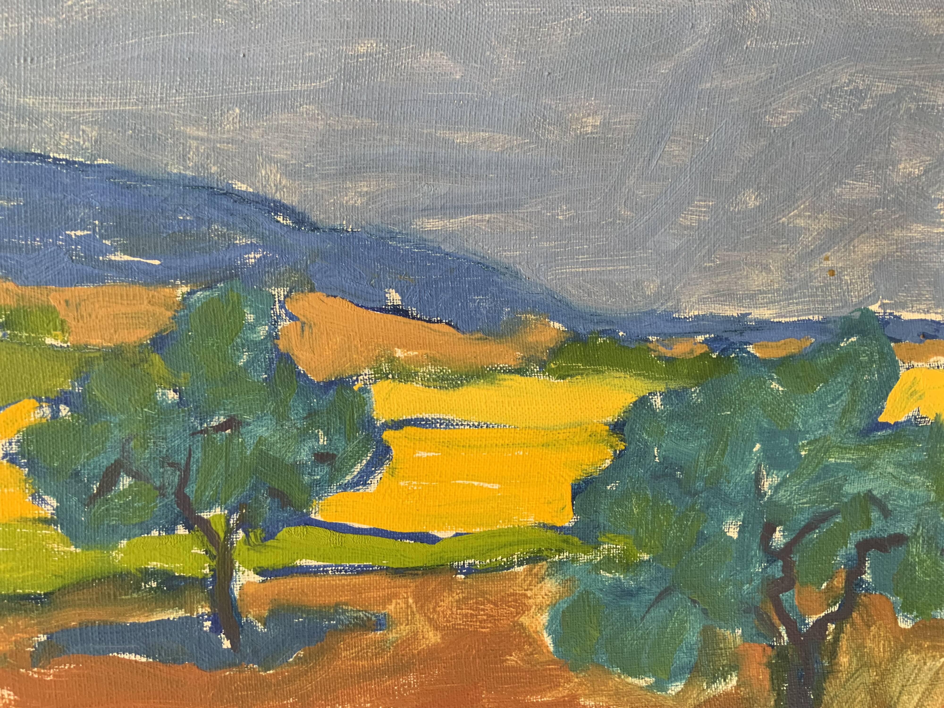 Svan Grandin (1906- 1982) Vintage Painting Landscape, signed