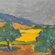 Svan Grandin (1906- 1982) Vintage Painting Landscape, signed