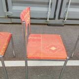 Set of 4 vintage chrome antique chairs