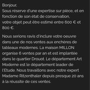 Tableau post-impressionniste de jean piaubert, huile sur carton 1940
