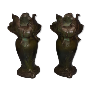Paire de vases art nouveau