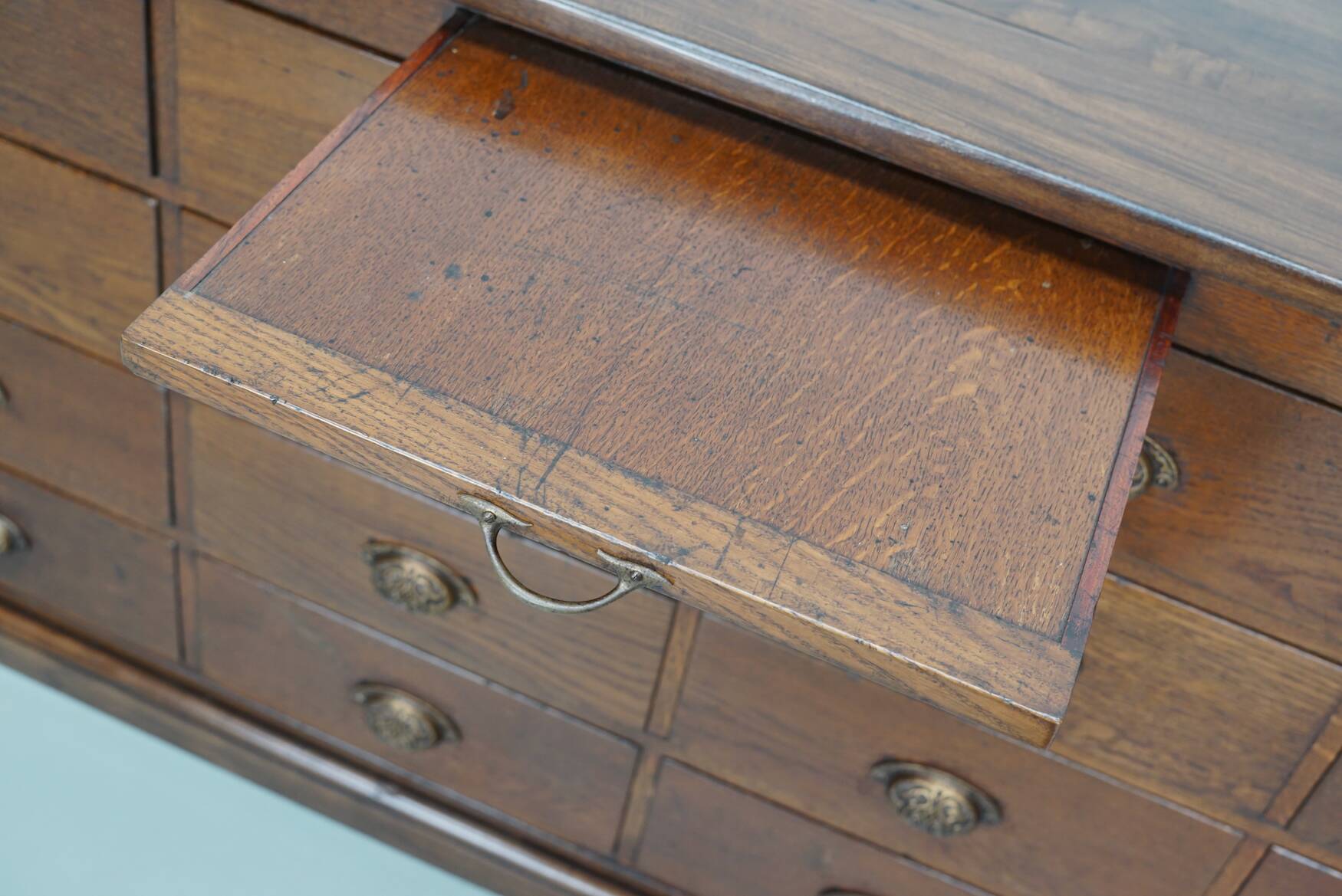 Vintage Dutch Oak Apothecary / Shop Cabinet, 1940s