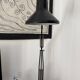 Vintage 1960s architect lamp Luxo L1 black mid-century design - 80 cm