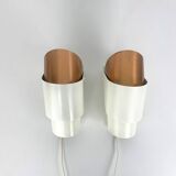 Pair of V-317 wall lights Hans-Agne Jakobsson AB Markaryd, Sweden, copper, 1960s