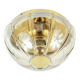Mid-Century Glass & Brass Ceiling Light from Limburg, Germany, 1960s