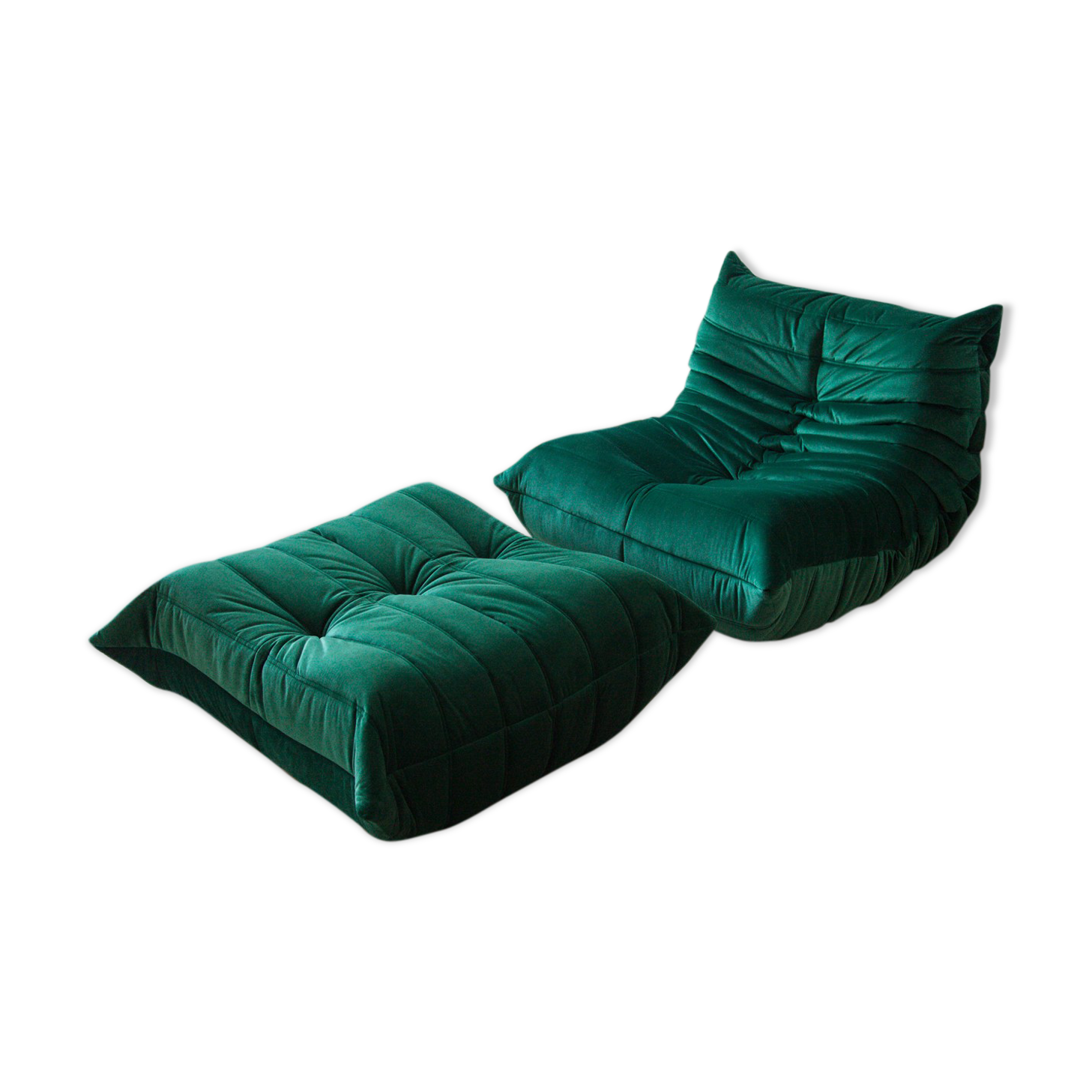 Armchair and pouf « Togo », model designed by Michel Ducaroy 1973