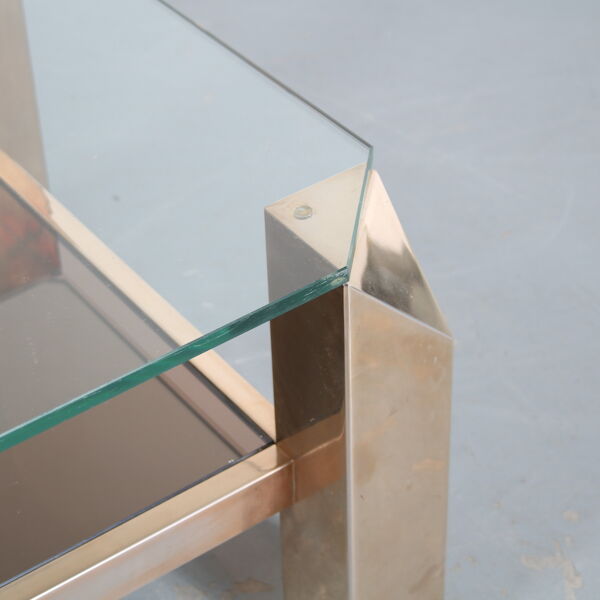 Table basse des années 1970 par Belgo Chrom, Belgique