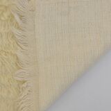 White Vintage Angora Wool Rug sku 1681