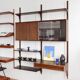 Système de shelving Poul Cadovius, palissandre