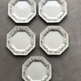 Lot de 11 assiettes de service porcelaine anglaise blanche Johnson Brothers— Eternal Beau — 15,5 cm