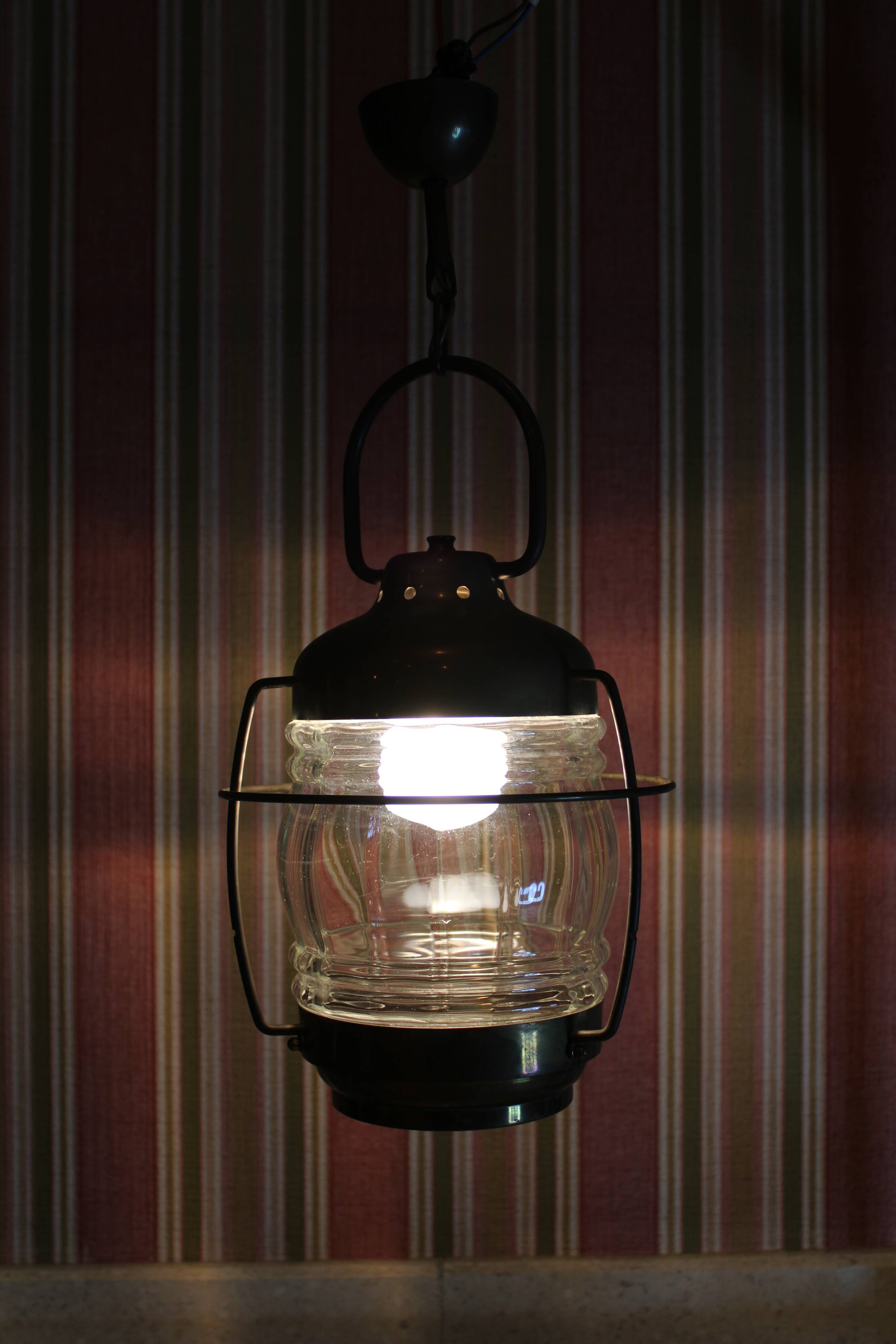 Marine fanal mounted in lamp