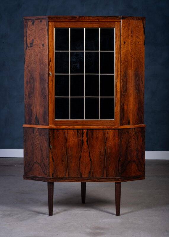 Meuble de Bar d'Angle Mid-Century en Palissandre, Danemark, 1960s