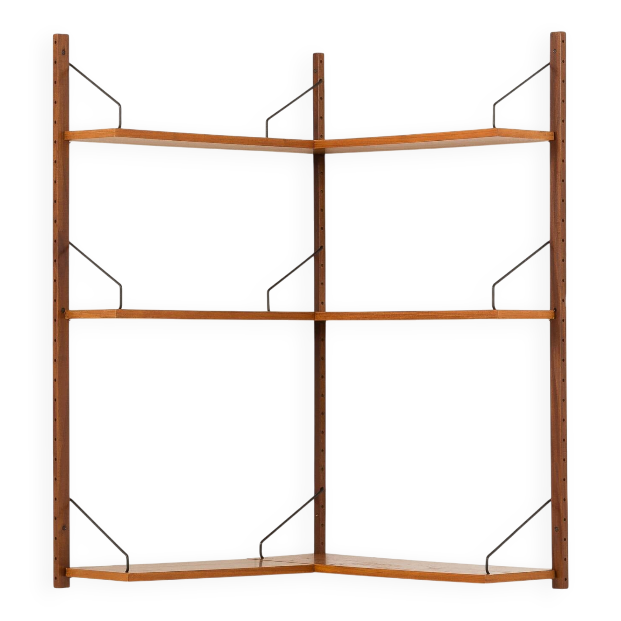 Poul Cadovius corner shelving unit for Cado, 1960s