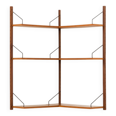 Étagère d'angle Poul Cadovius pour Cado, années 1960