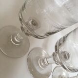 set of 9 serious roll 19th zigzag water glasses