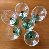 Set of 6 Alsace wine glasses in chiseled crystal