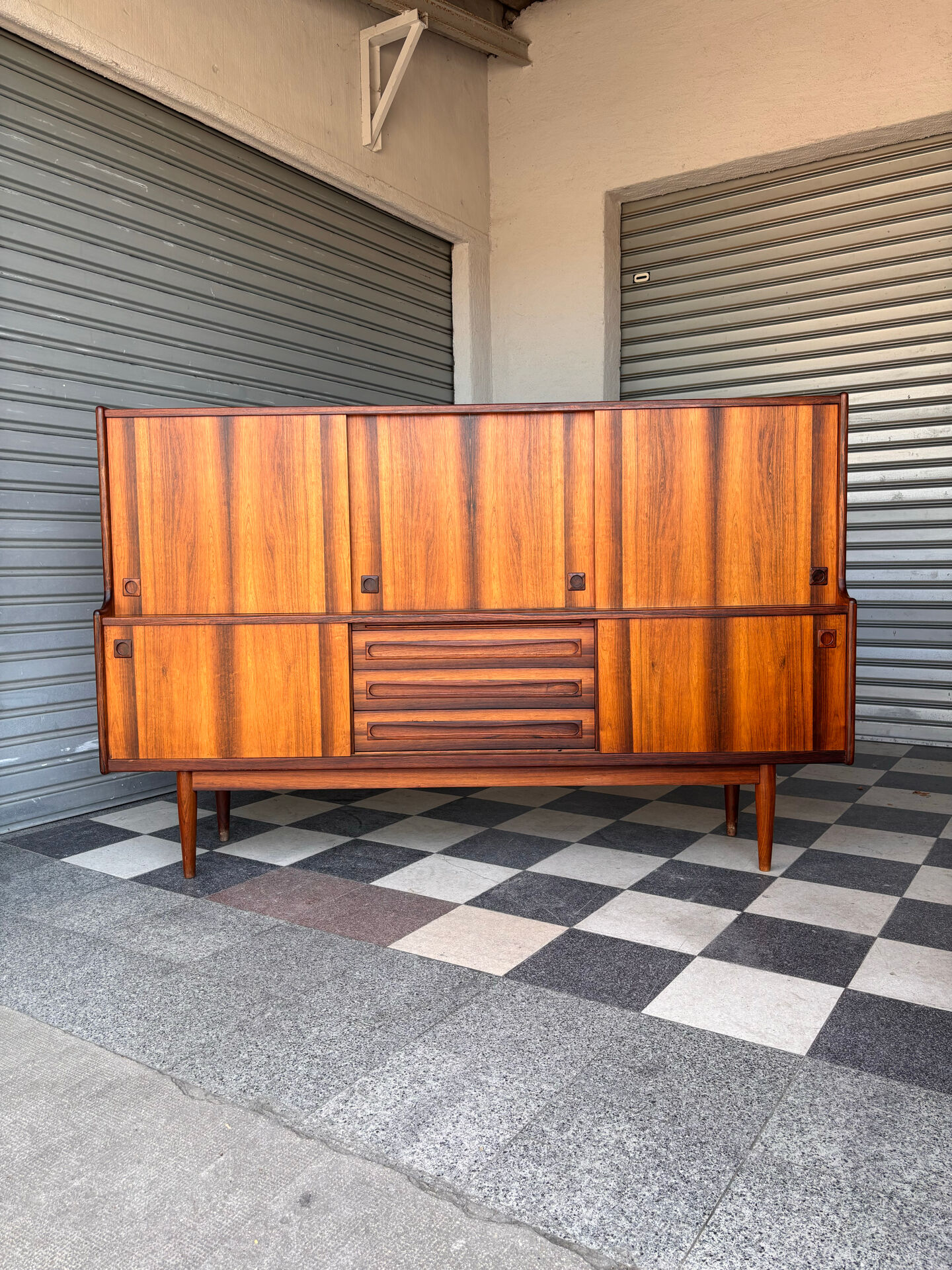 Buffet enfilade haute en palissandre