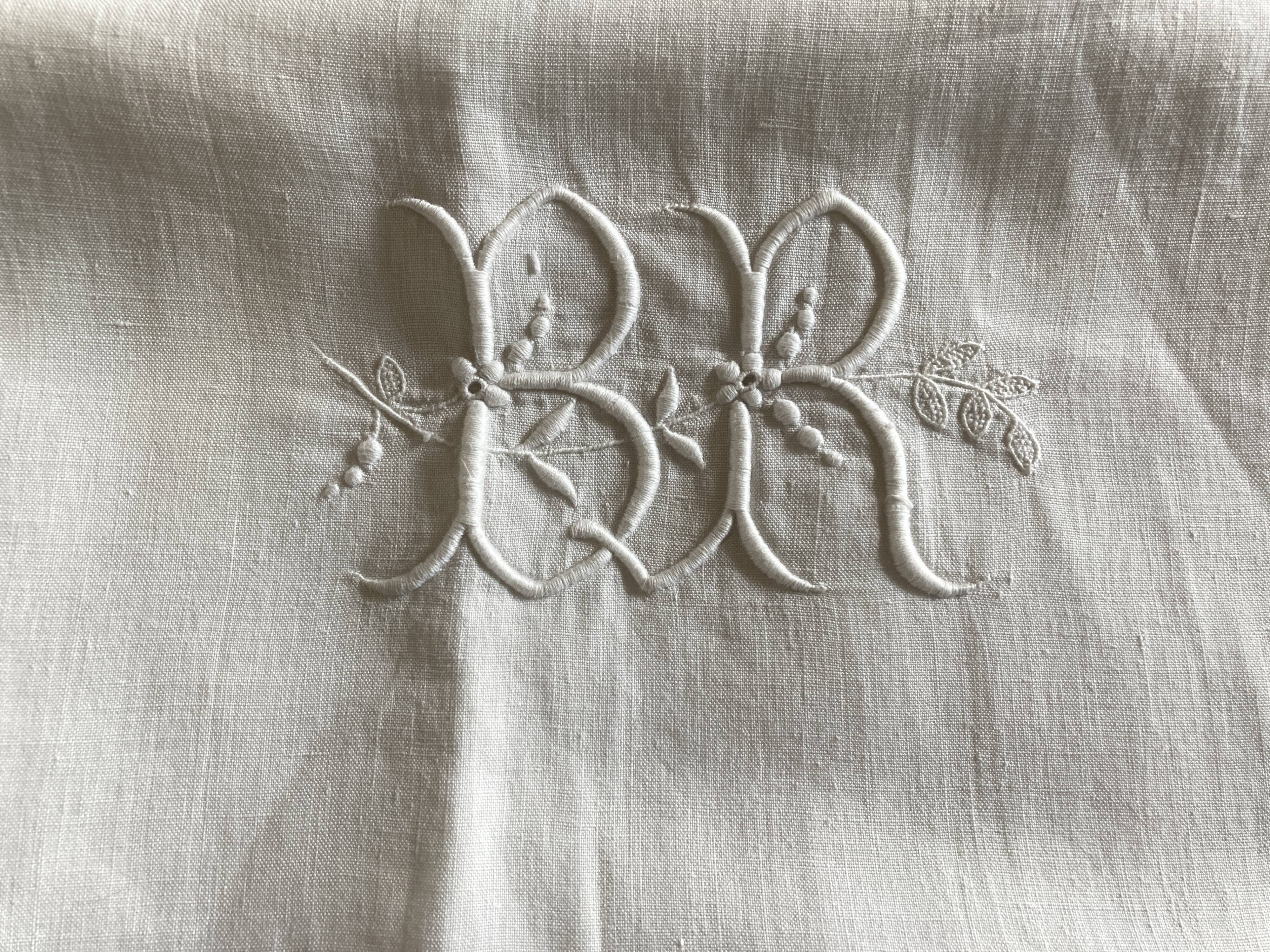 Country linen yarn sheet late 19th BR