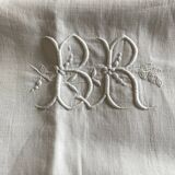 Country linen yarn sheet late 19th BR