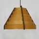 Scandinavian pendant light by Linus Bopp Limbach in pine slats. 1960s
