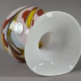 Vase vintage willingen des années 1990, en verre d'art soufflé à la bouche et fait main.