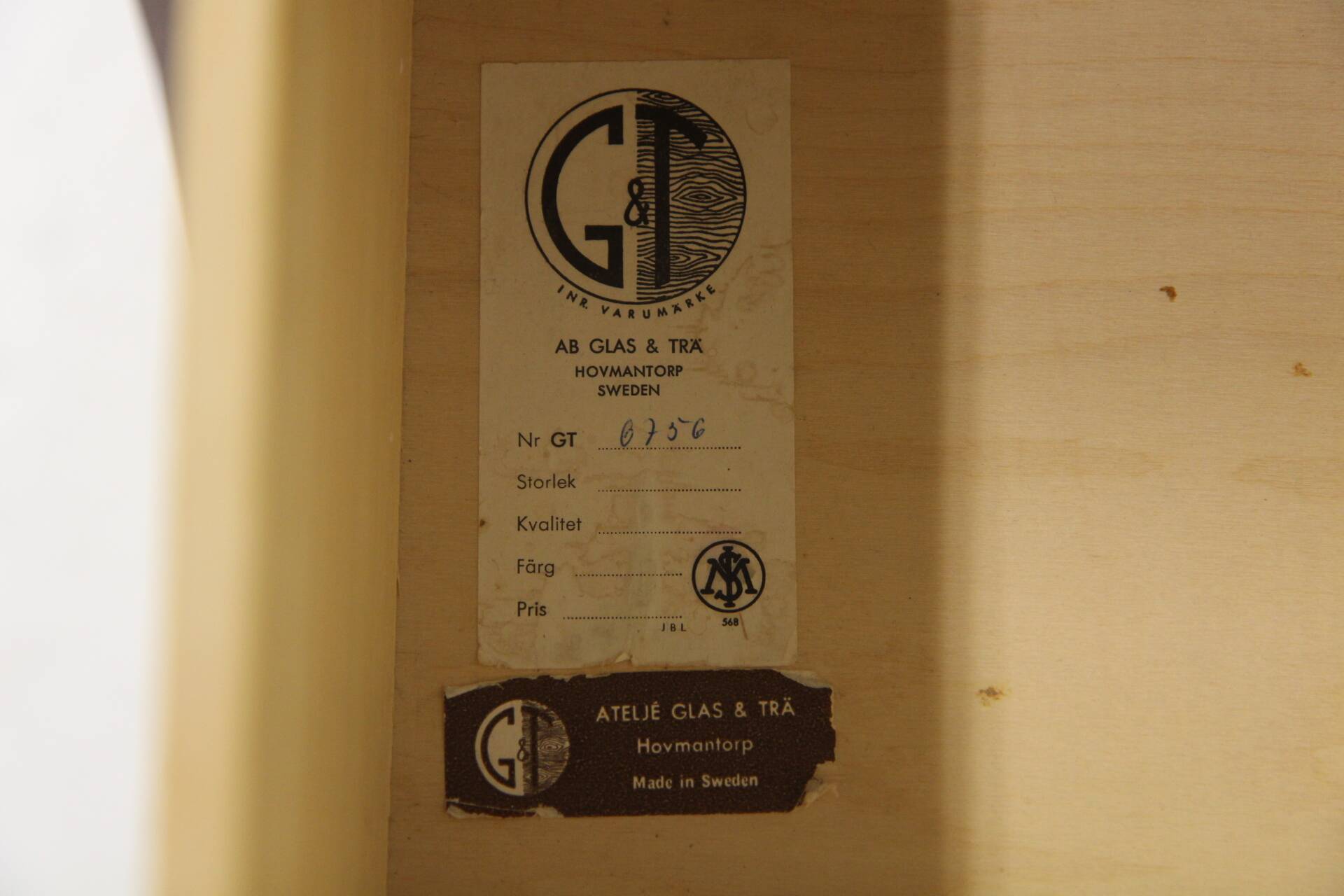 Coiffeuse scandinave en teck "Model 6750", Glas & Trä, Suède, 1960