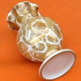 Baluster vase on foot-shower Ceramic decoration house in undergrowth