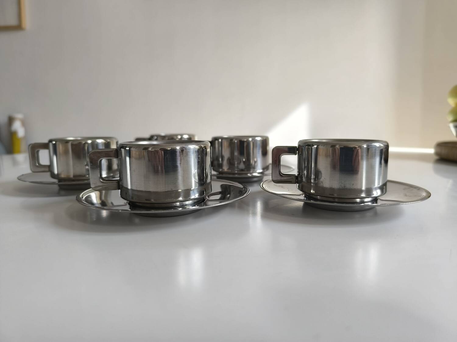 STO Casalinghi 5-piece stainless steel coffee cup set