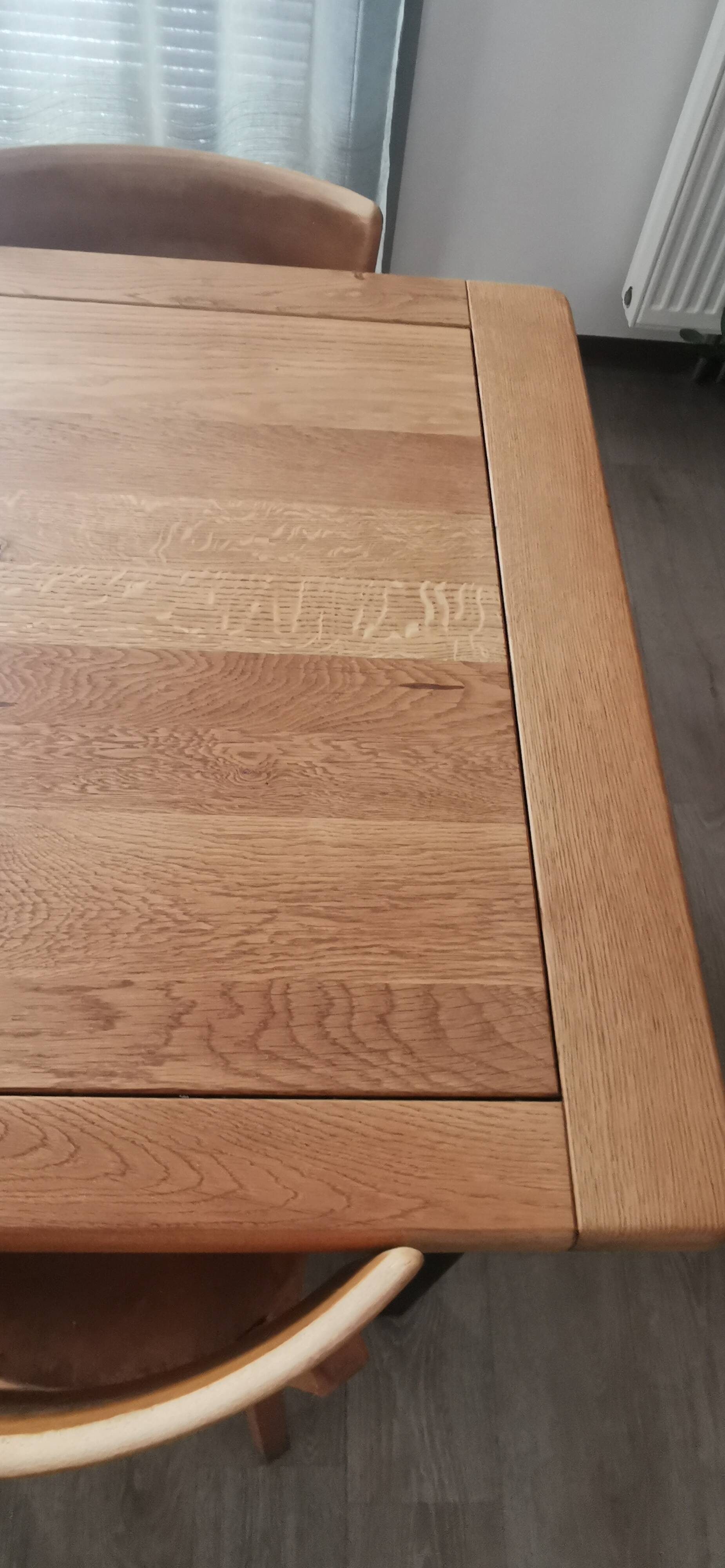 Solid oak farm table