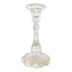 21 cm molded glass candle holder