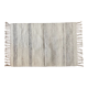 Tapis de laine à tissage plat fait à la main, couleur blanche